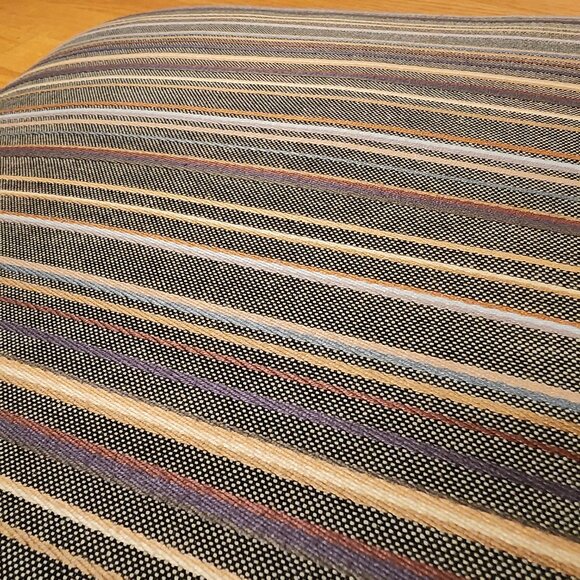 Bassett Single Colorful Striped Couch/Chair Accent Pillow - Picture 4 of 9